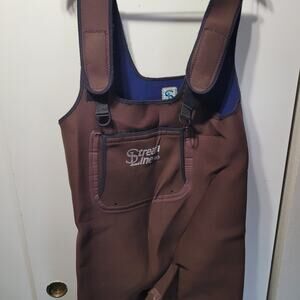 Stream Line PRO Waders Mens Lg Fly Fishing Stocking Foot Shoulder Strap Neoprene